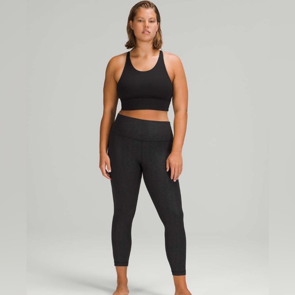 Align High-Rise Tight 25” Aqueous Emboss Black 8 New With Tags! RARE! - Picture 4 of 7